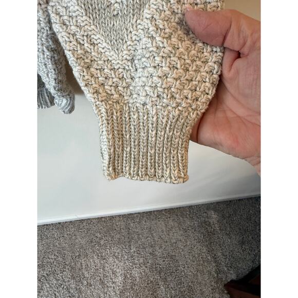 Private Club Vintage Long Sleeve Oversized Pullover Sweater Geometric Cream 2x - Picture 3 of 8